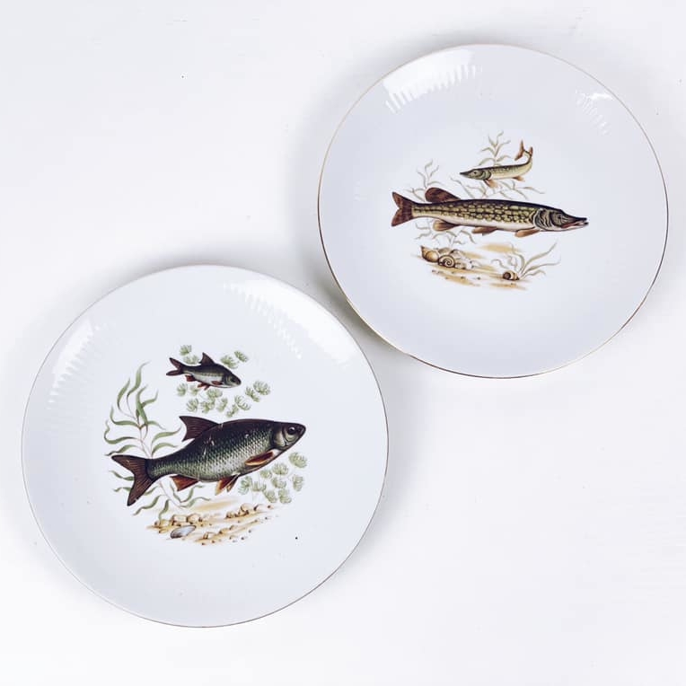 Тарілка серія Риби 1 порцеляна