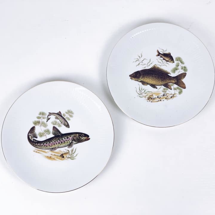 Тарілка серія Риби 2 порцеляна
