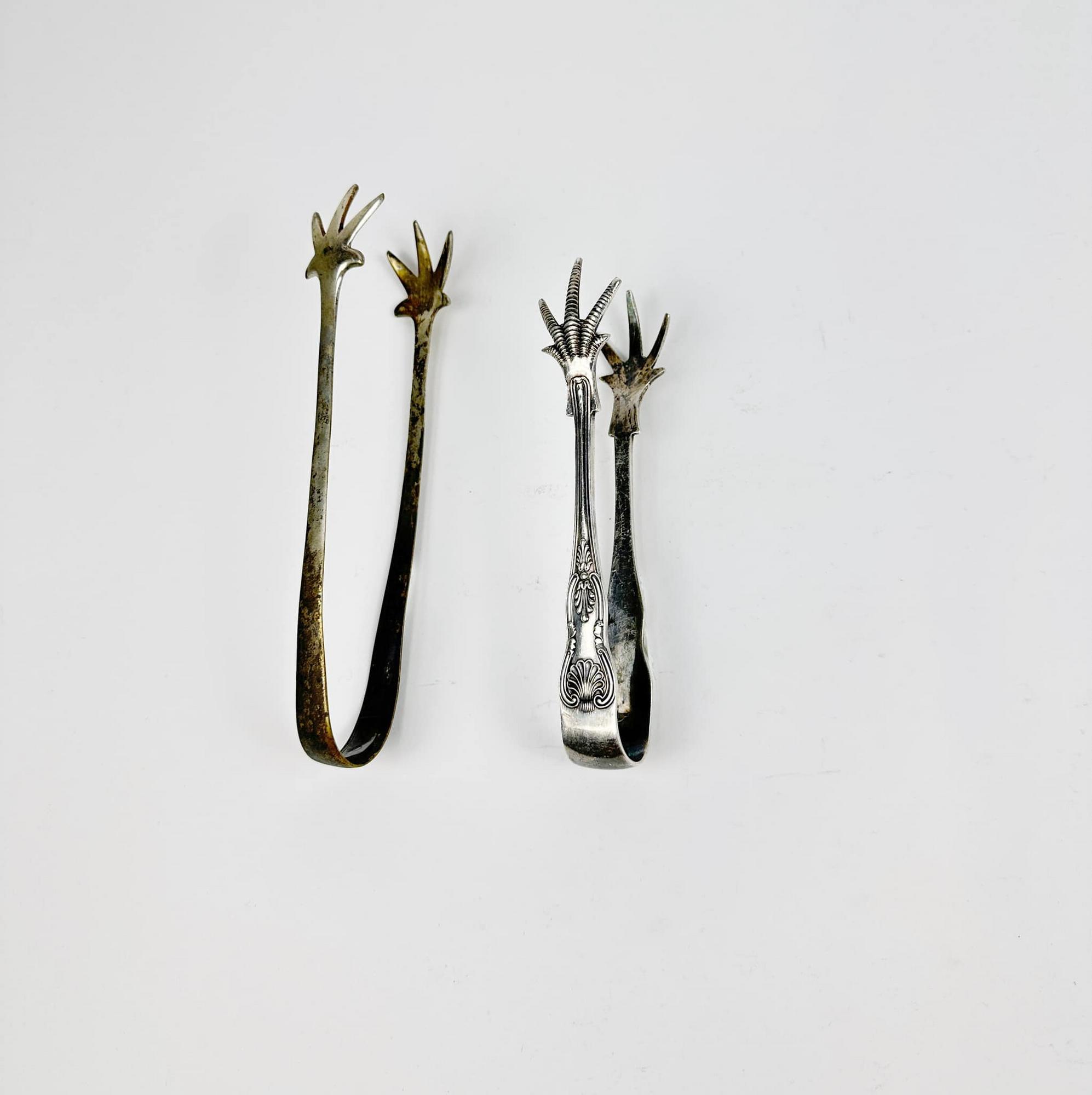 Щипці для цукру "лапки" сріблення вінтаж KL-019