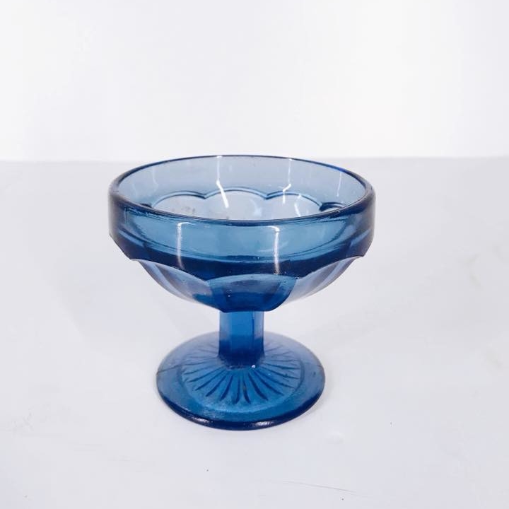Креманка скло синє вінтаж GS-059
