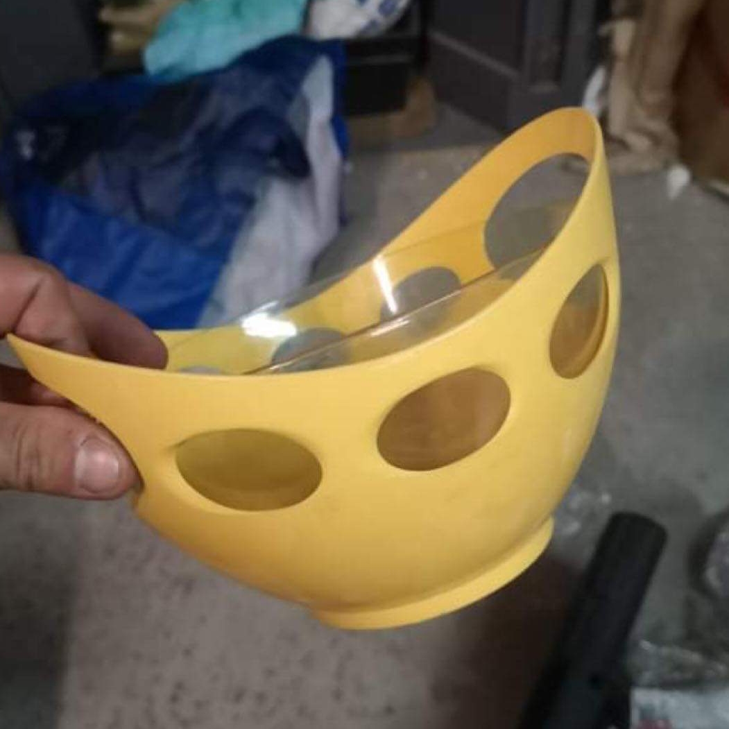 Миска для овочів/фруктів жовта пластик