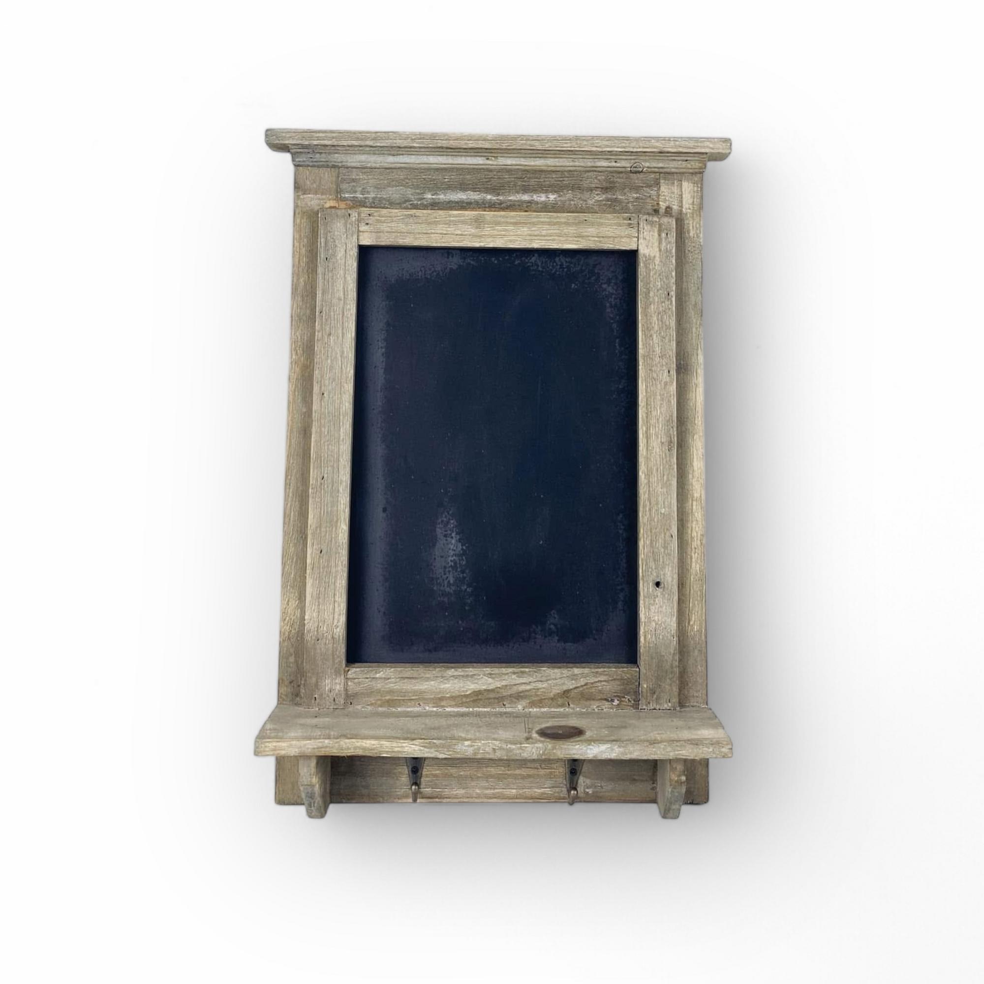 Дошка для крейди з гачками мала дерево