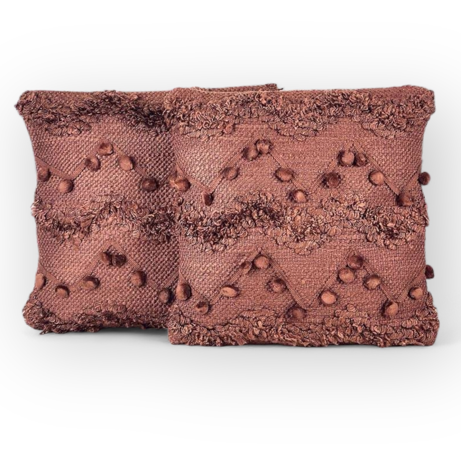 Подушка   декоративна теракотова  з рельєфним декором PW-370