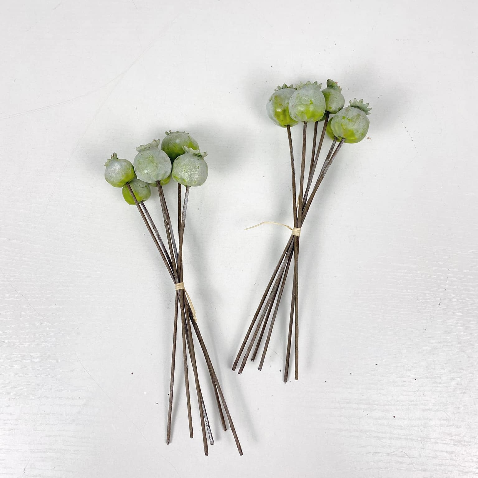 Мак зелений штучний в'язанка 6 шт FW-157