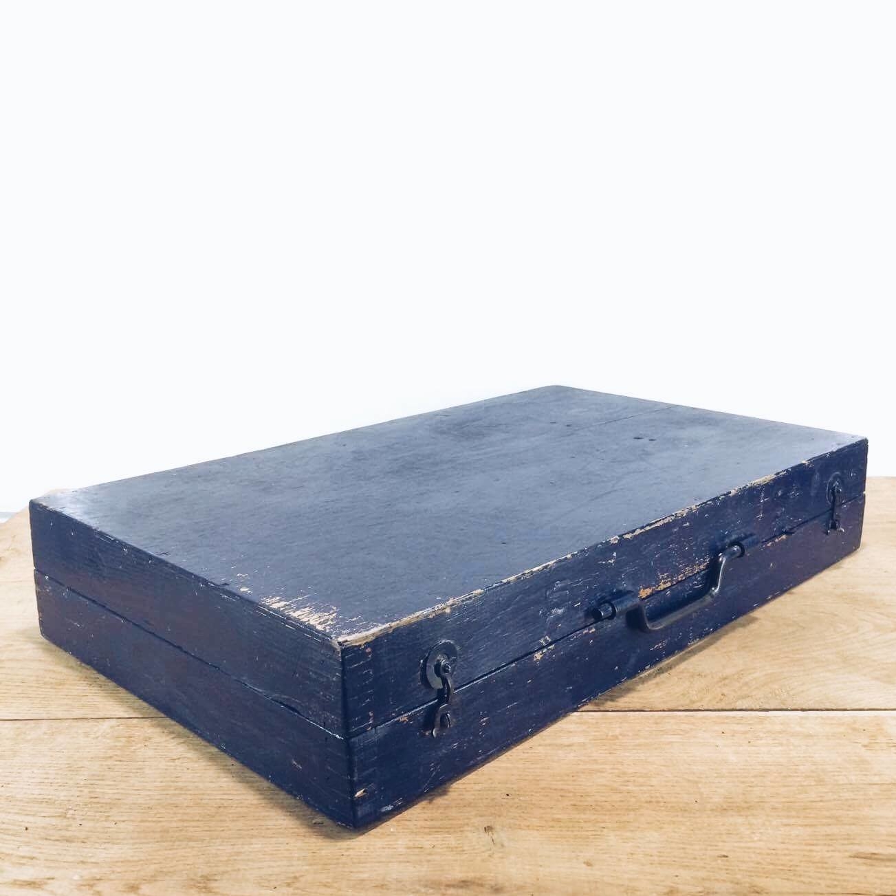 Ящик-чемодан для інструментів т-синій дерево №20