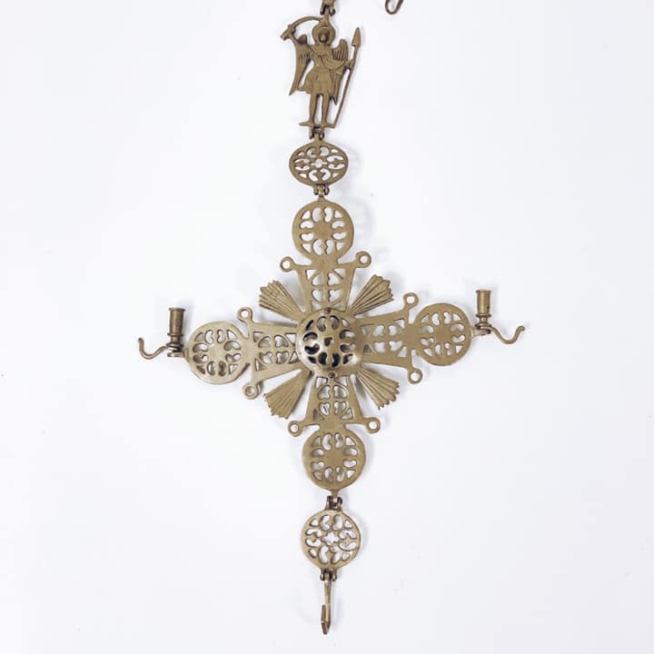 Підсвічник підвісний метал золото CA-106