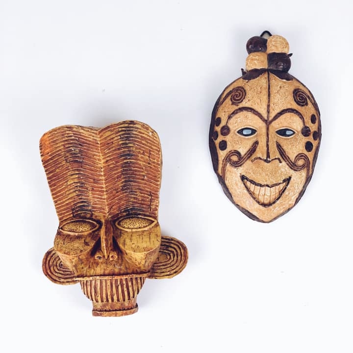 Маска настінна африканська WD-045