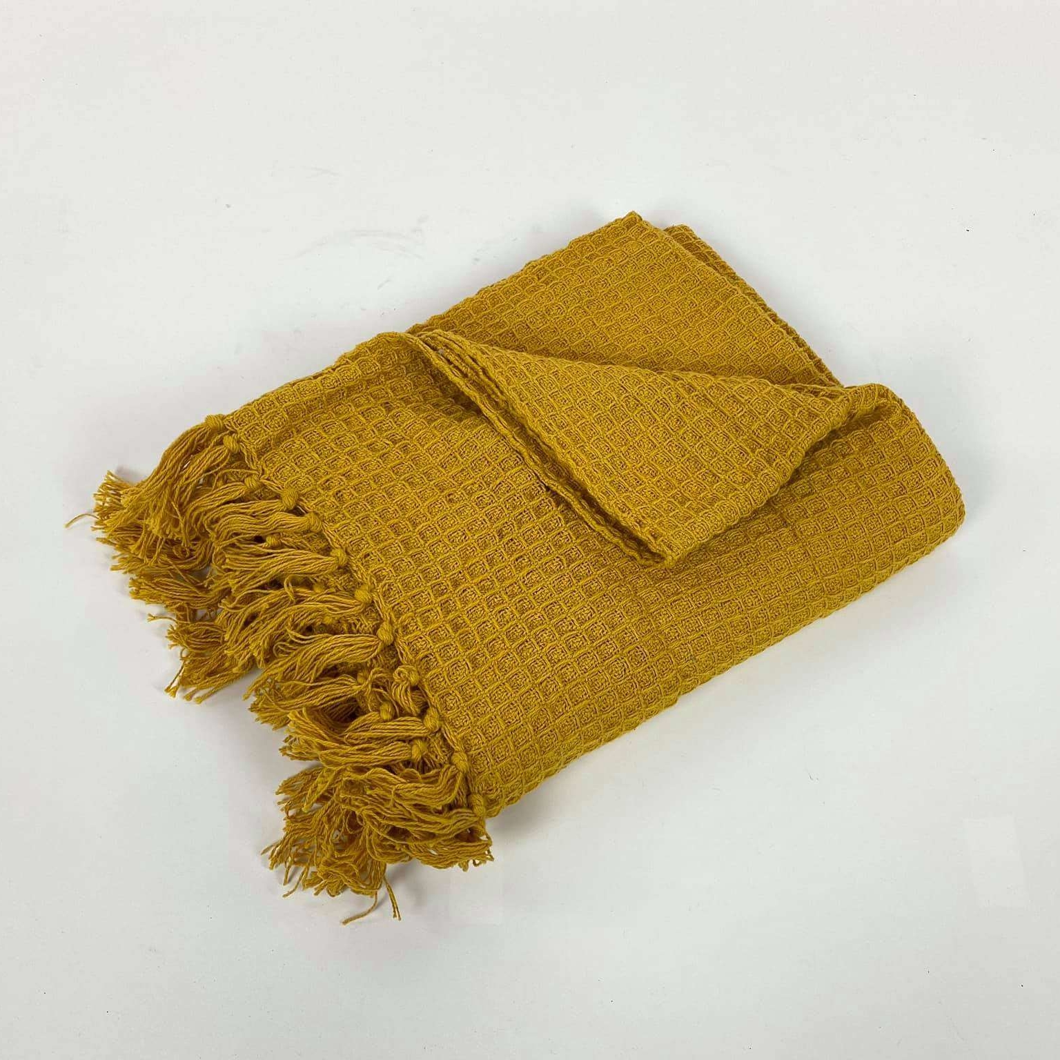 Плед гірчичний піке WR-212