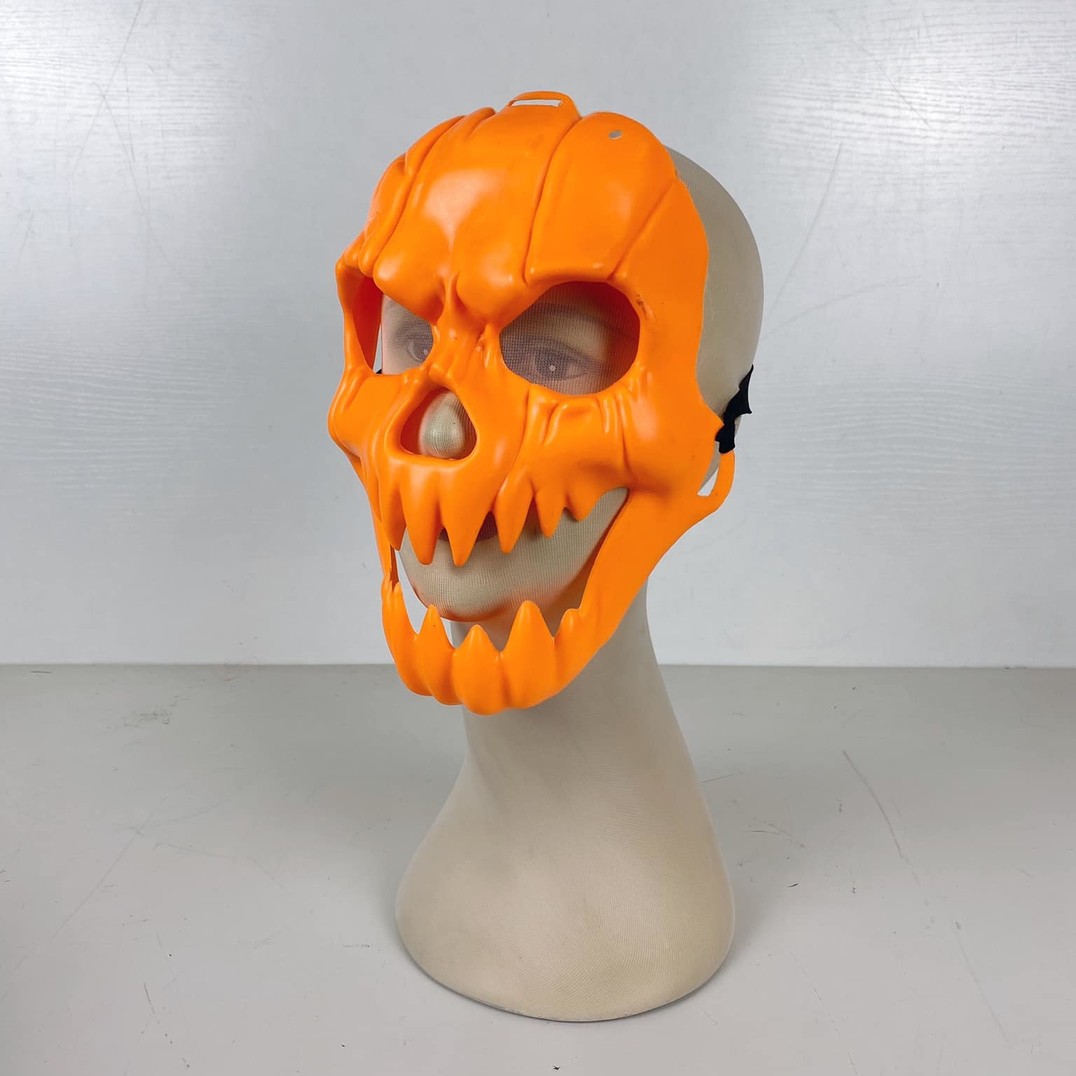 Маска гарбуз жахи оранж пластик 7