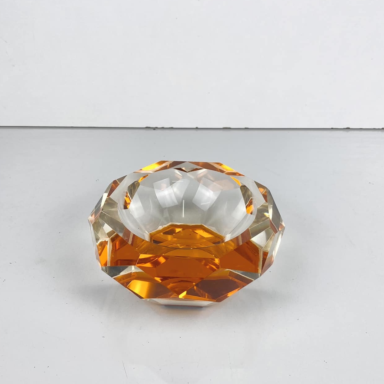 Попільничка скло оранж вінтаж