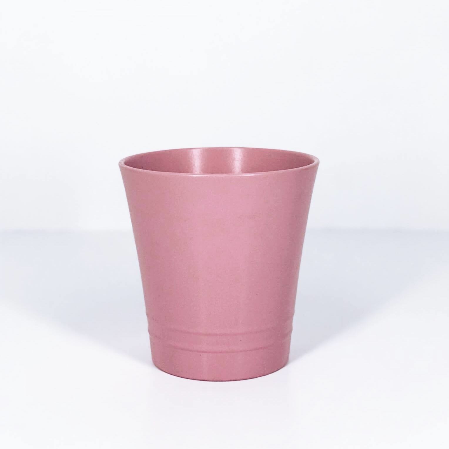 Кашпо рожеве мат кераміка