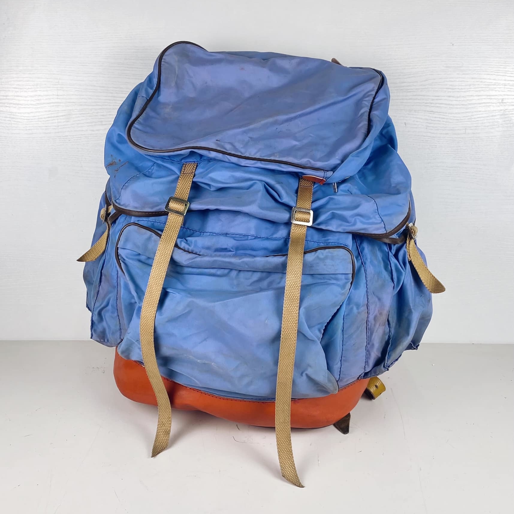 Рюкзак туристичний блакитний/оранж MB-137