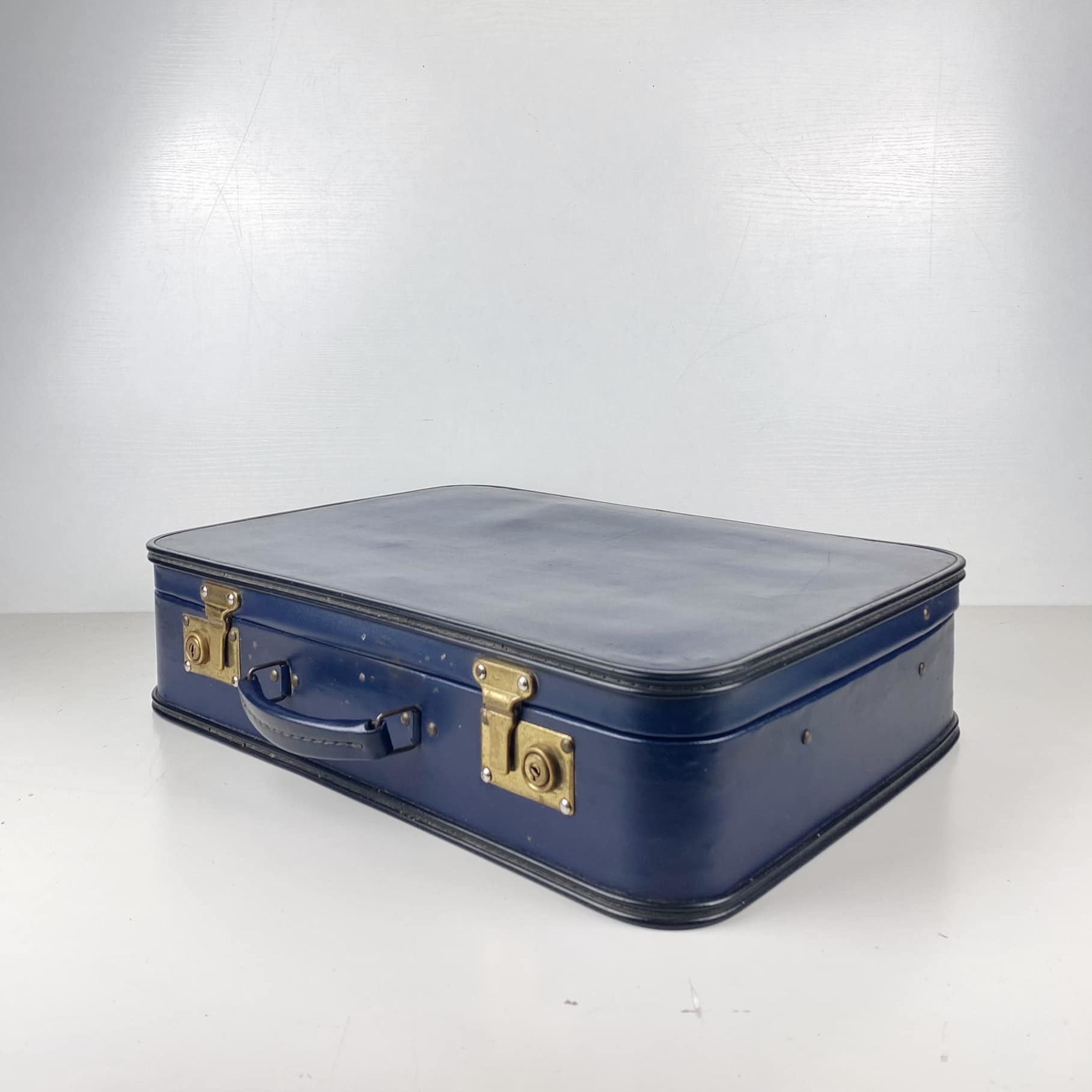 Валіза т-синя вінтаж VL-095