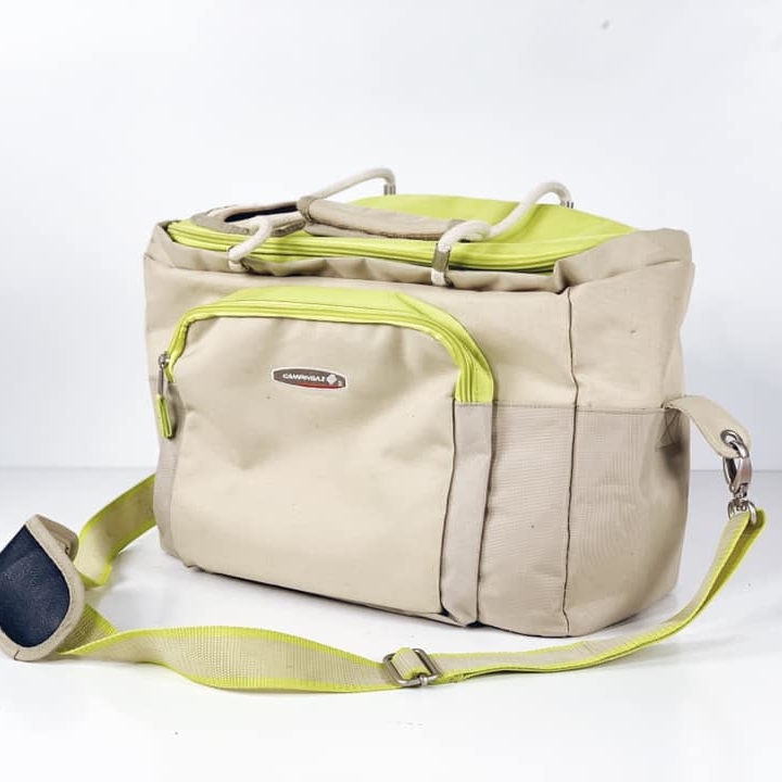 Сумка-холодильник беж/салатова MB-053
