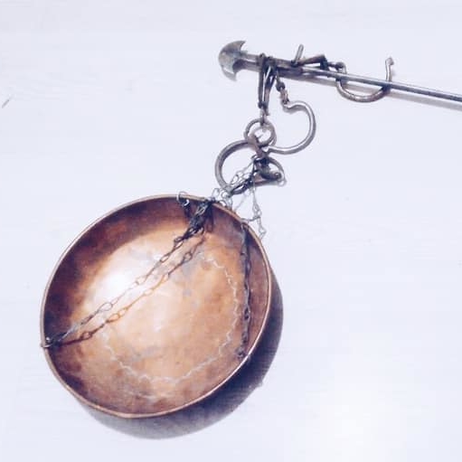 Ваги-терези ричажні мідь вінтаж TZ-028