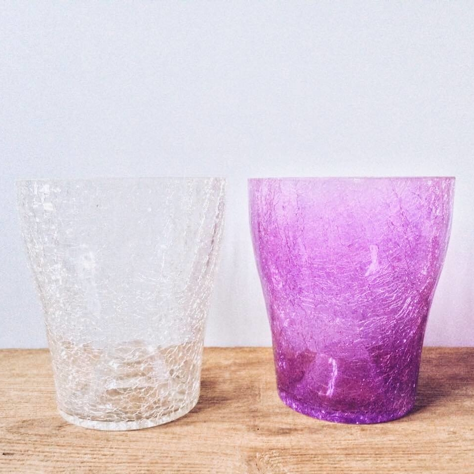 Кашпо для орхідей скло кракелюр