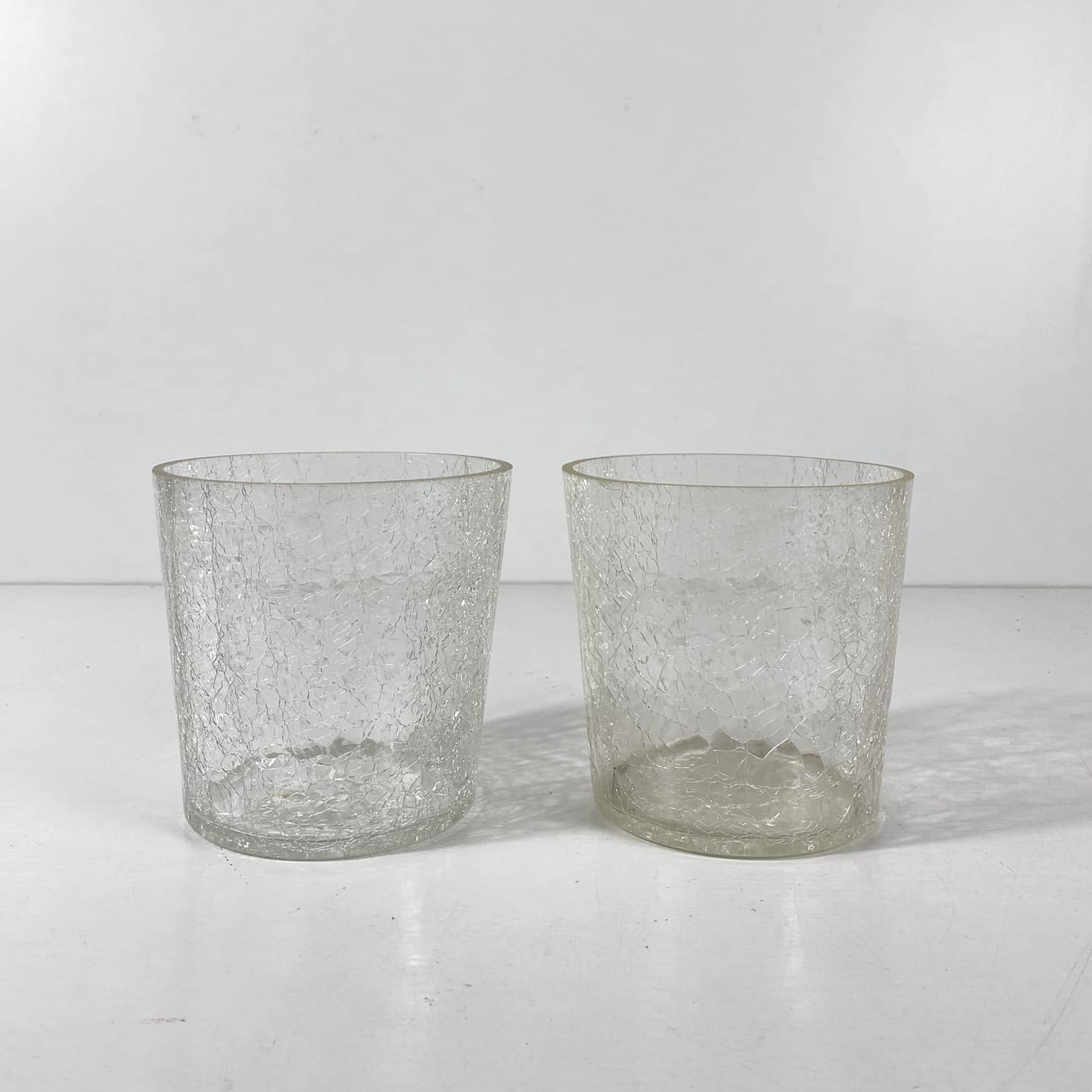 Кашпо для орхідей прозоре скло кракелюр