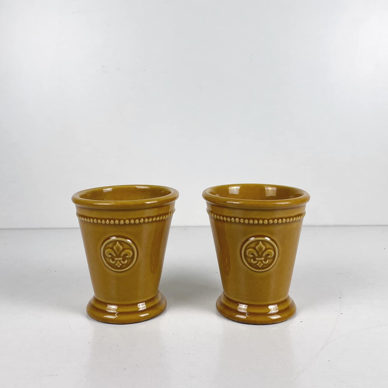 Ваза-кашпо охра Лілія кераміка