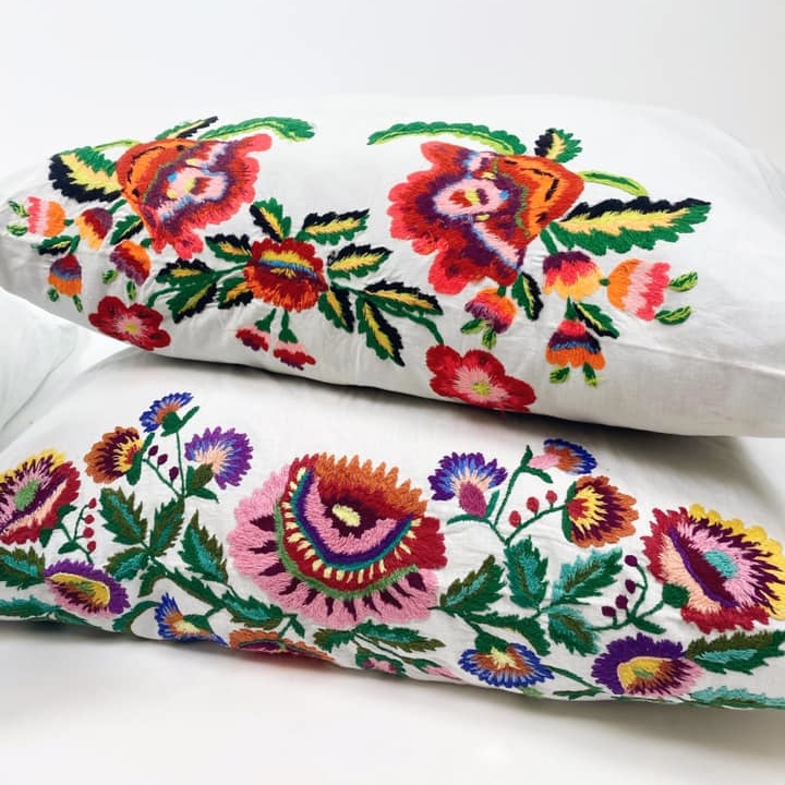 Подушка етно вишивка вінтаж 1-2