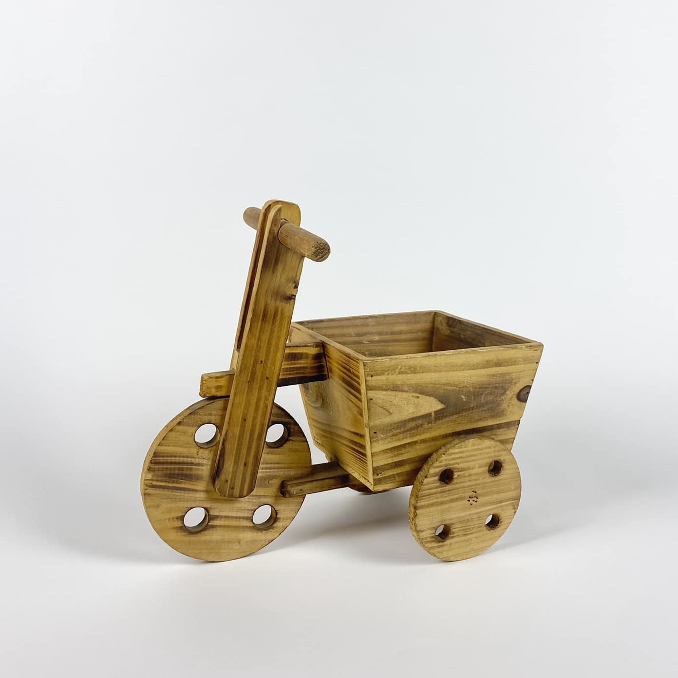 Кашпо-візочок дерево етно EN-031