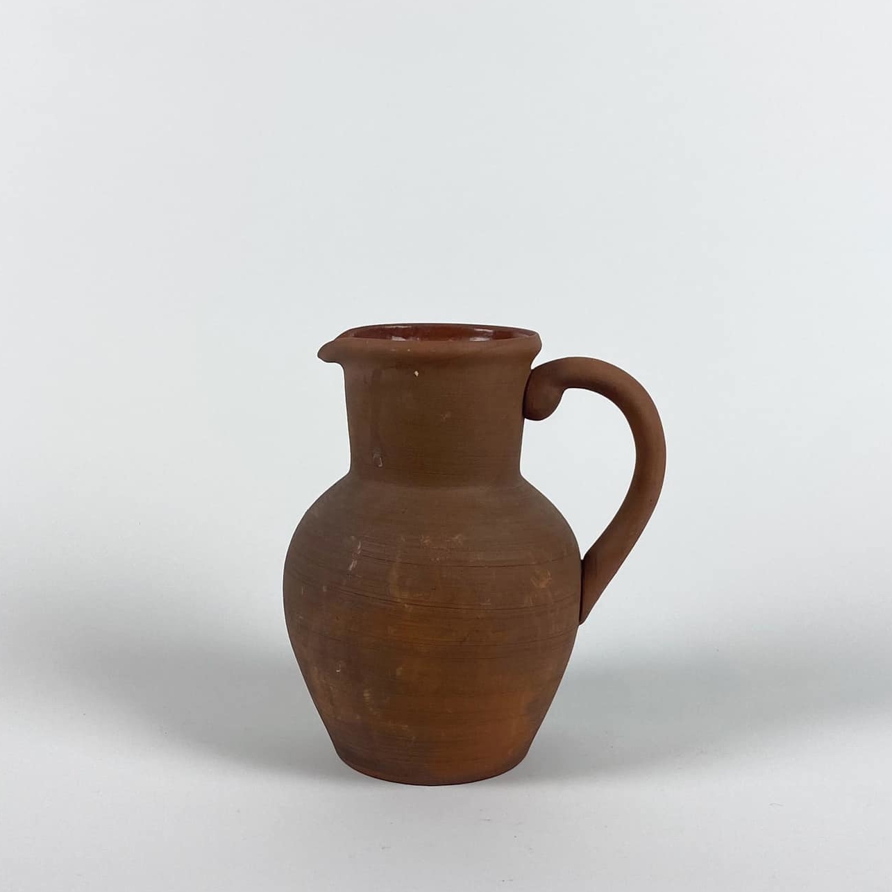 Глечик з ручкою етно теракота EN-056