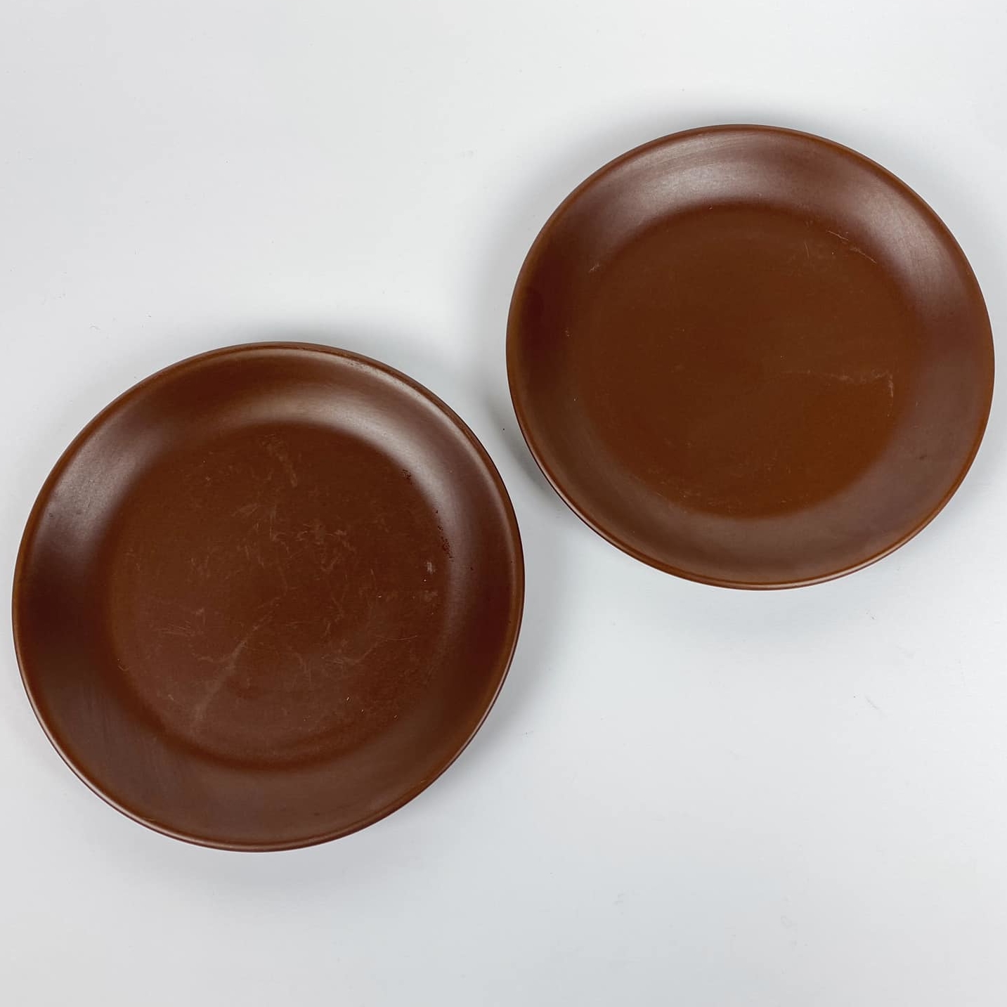 Тарілка т-коричнева кераміка етно EN-090