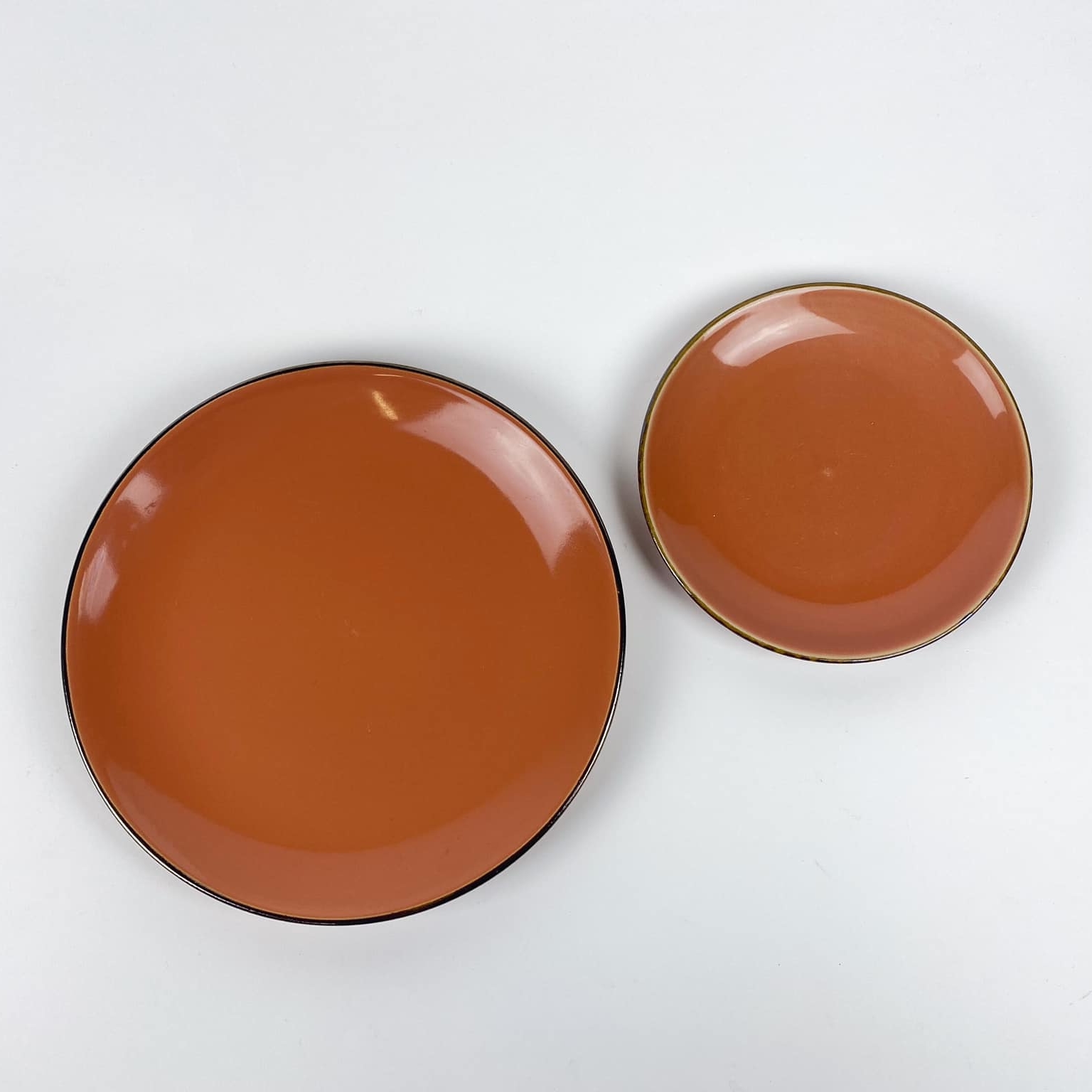 Тарілка обідня теракота/бронза PP-107