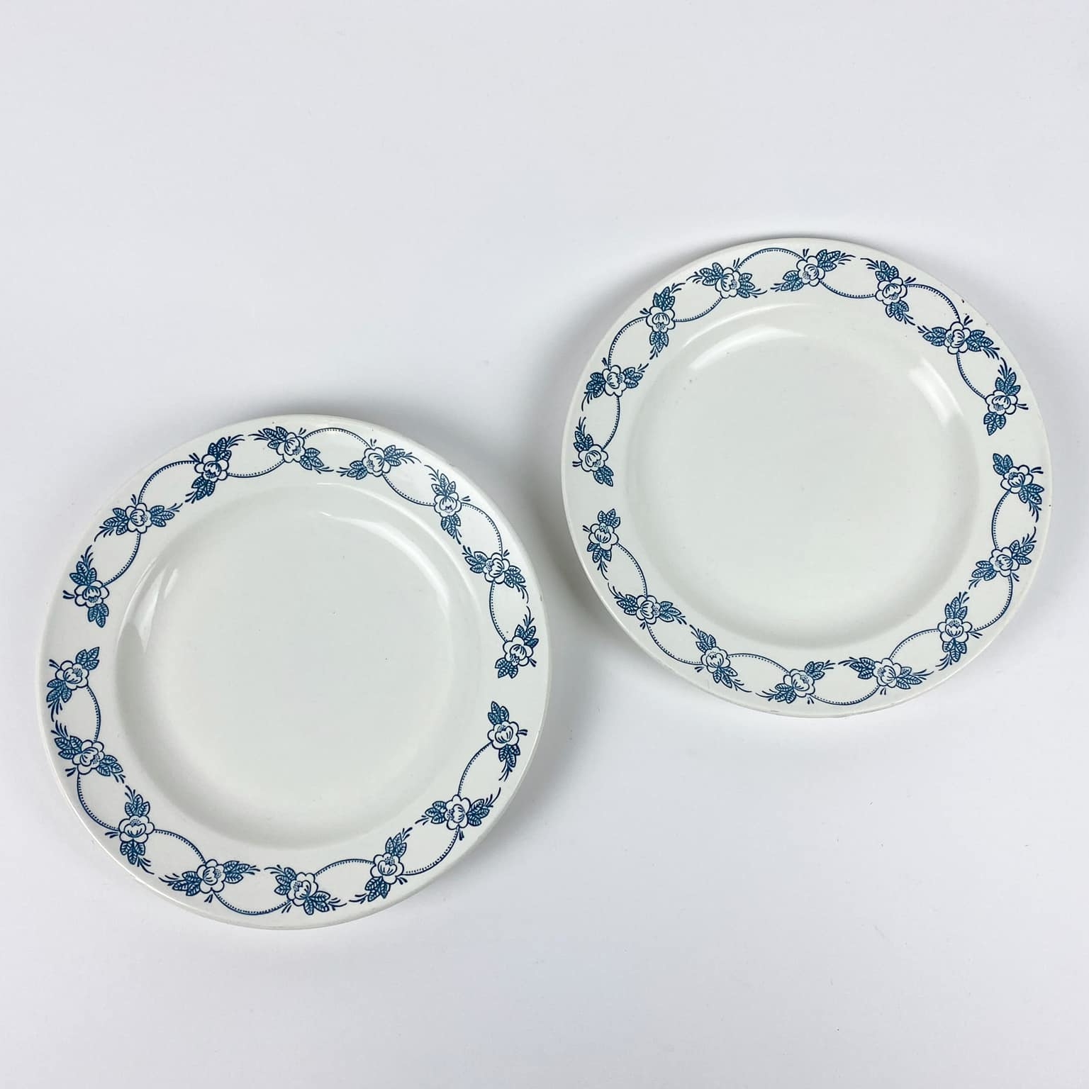 Тарілка обідня сині квіти PP-113