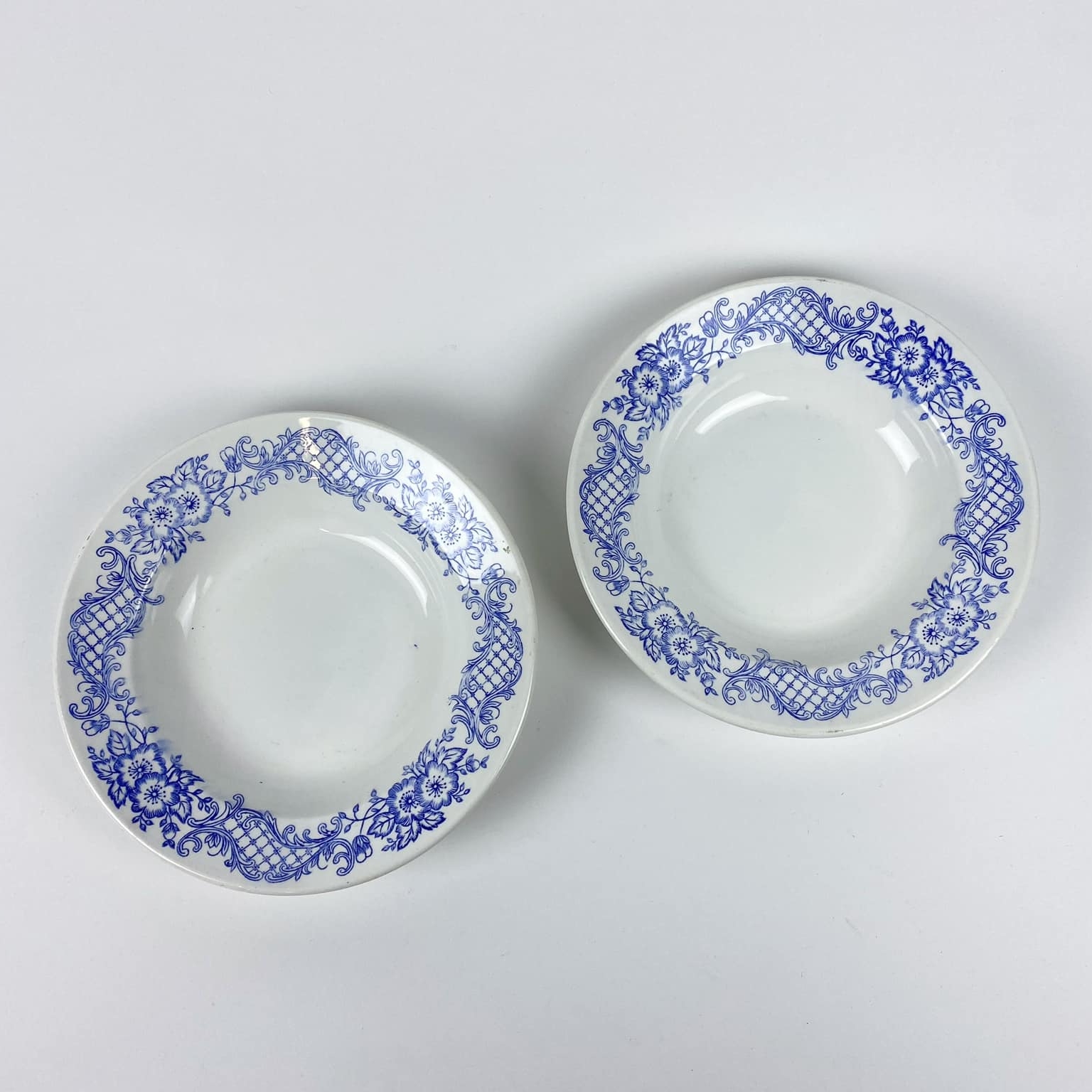 Тарілка супова сині візерунки PP-117