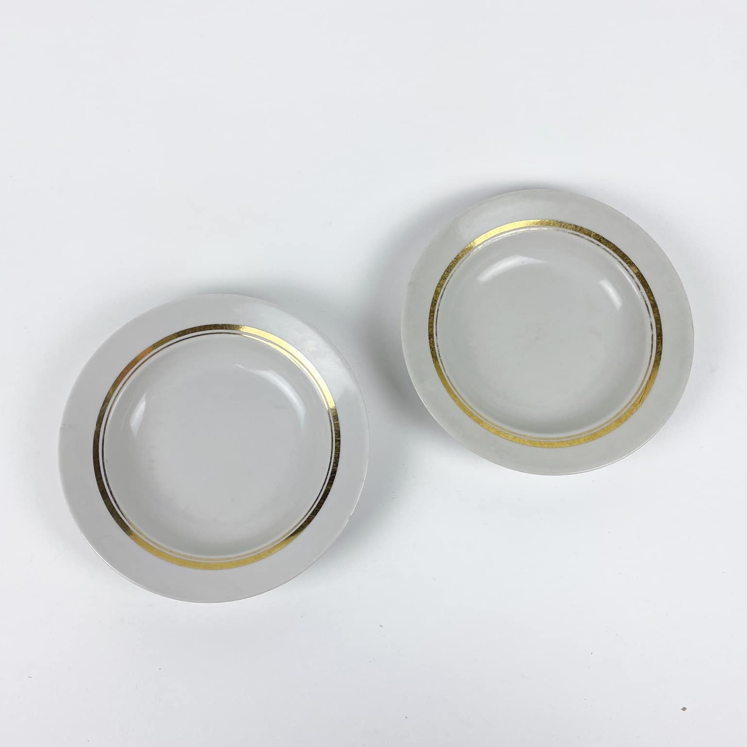 Тарілка супова золота кайма вінтаж PP-122