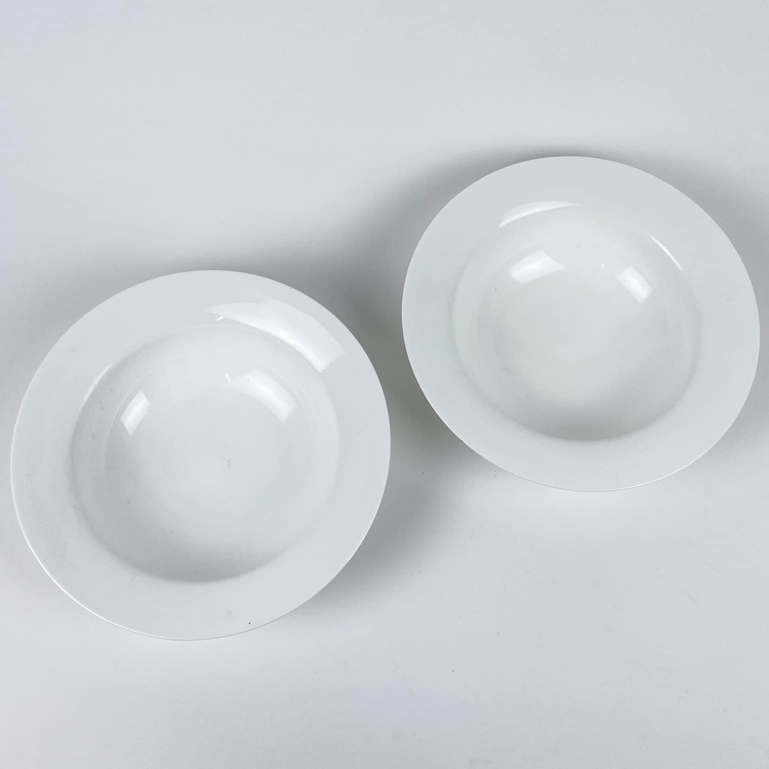 Тарілка глибока велика біла порцеляна PP-139