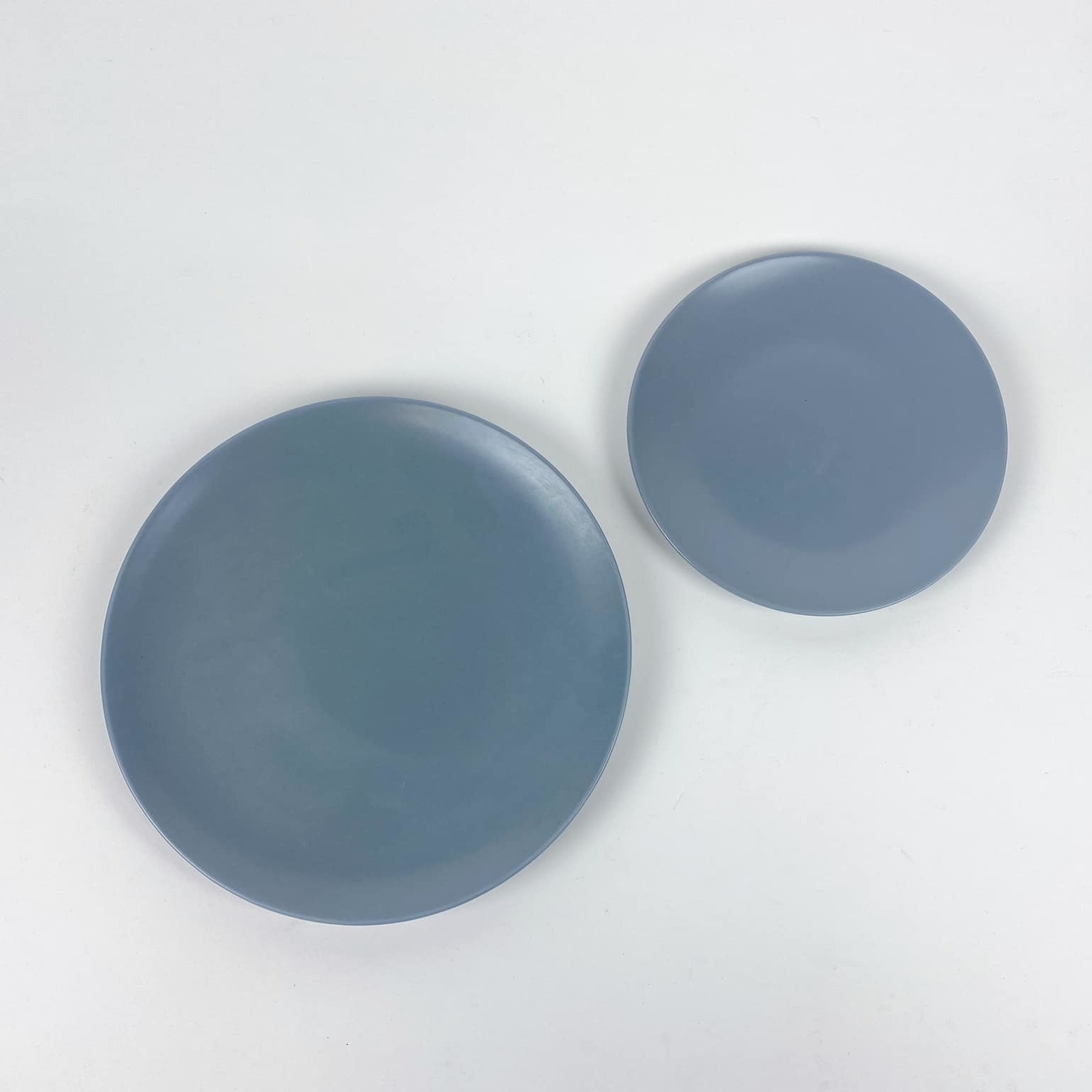 Тарілка обідня сіро-блакитна кераміка PP-149