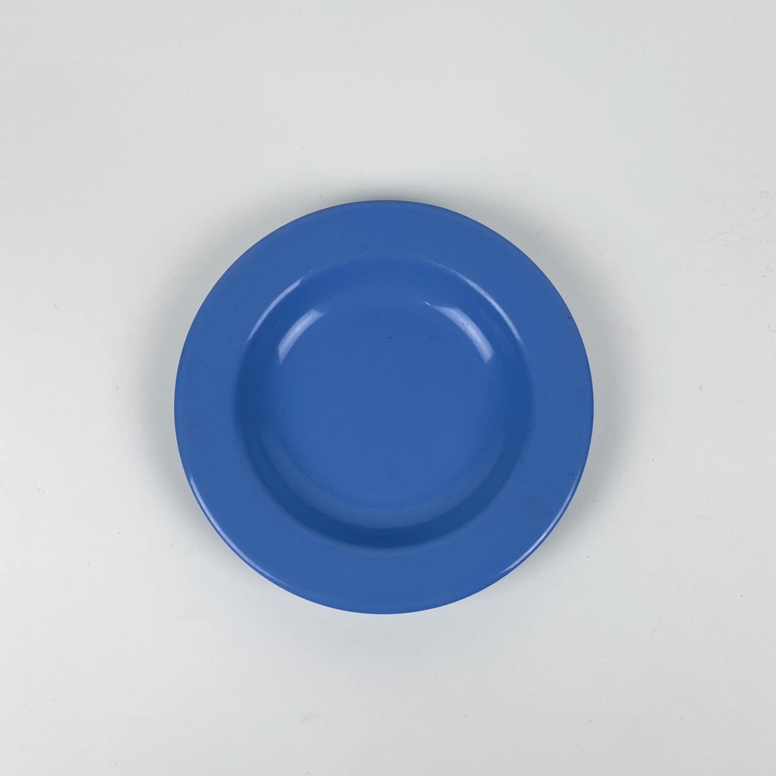 Тарілка супова яскраво-блакитна кераміка PP-165