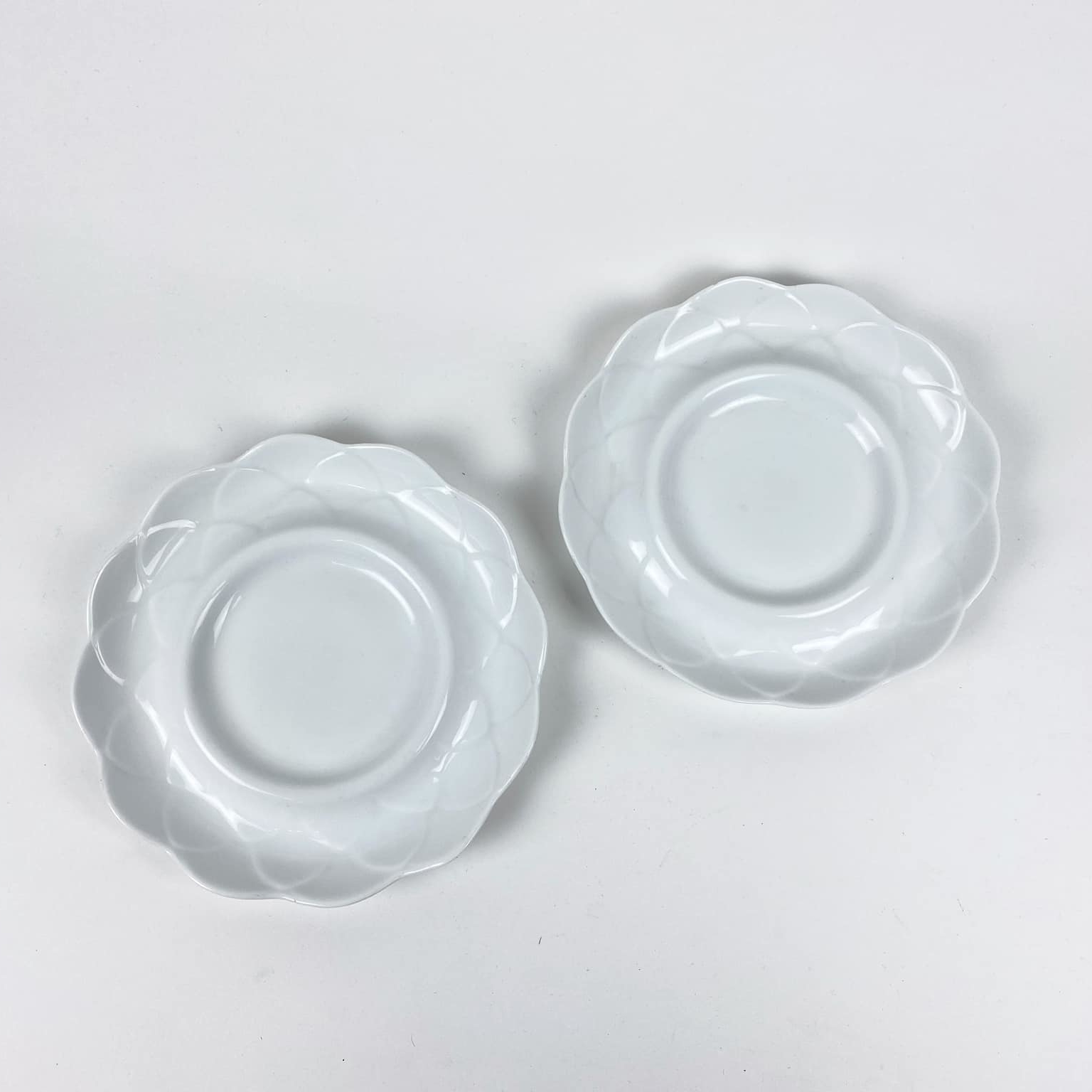 Тарілка для закусок Артишок біла порцеляна PP-178