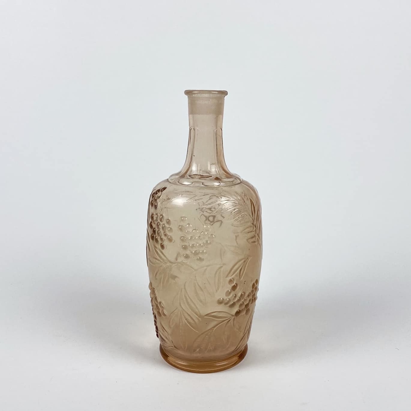 Графин рельєфне кольорове скло вінтаж KF-017