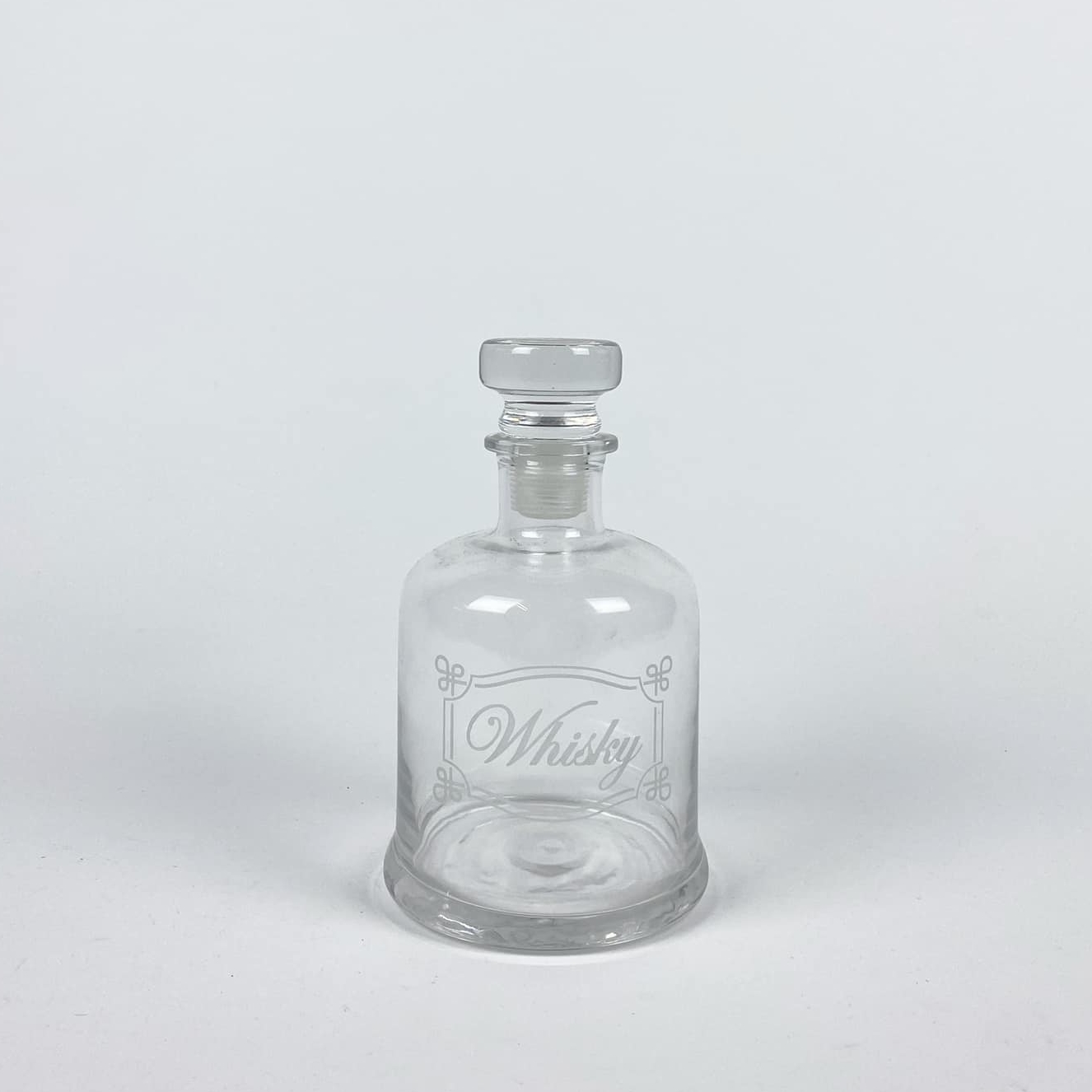 Графин для віскі з написом прозоре скло KF-055