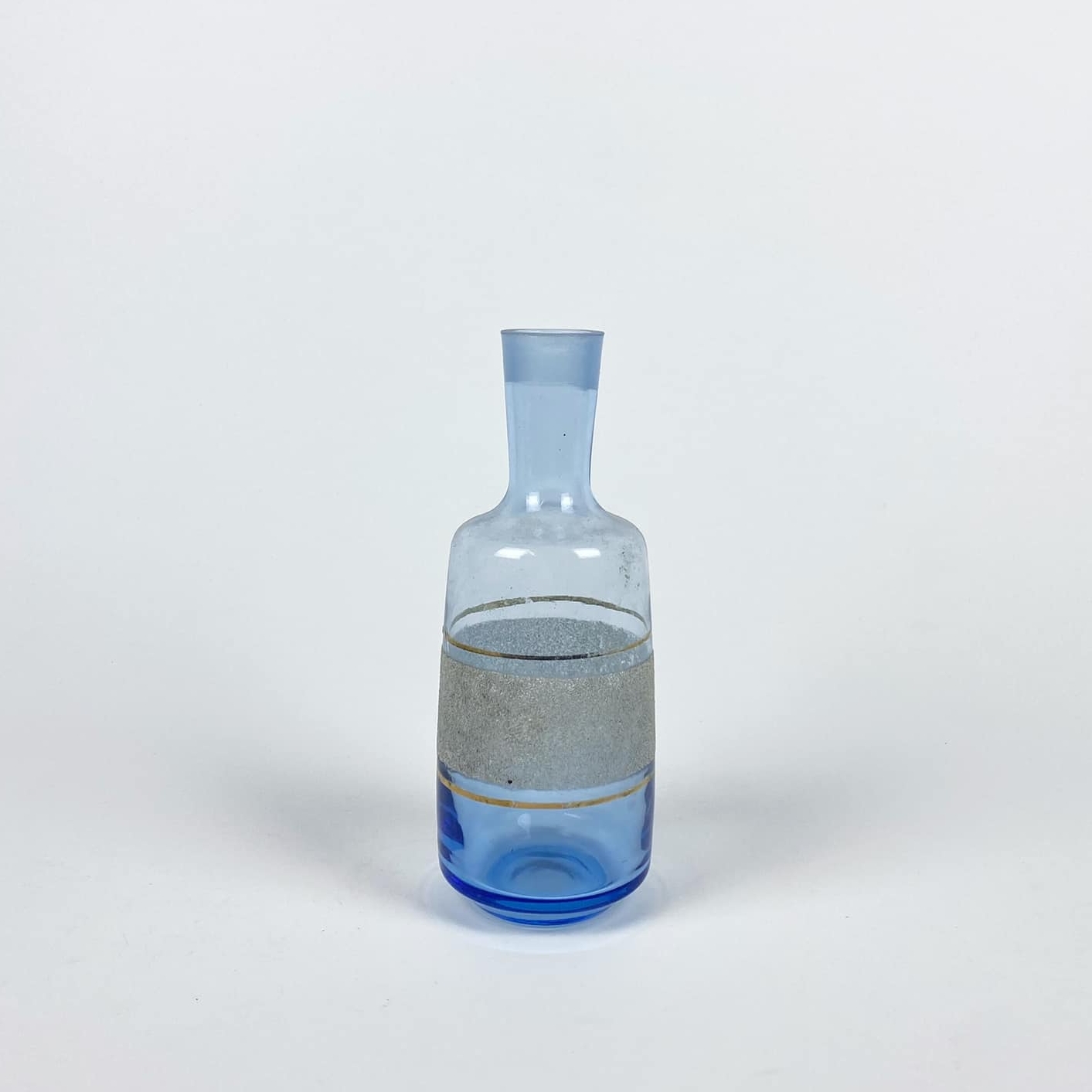 Графин блакитне скло вінтаж KF-025