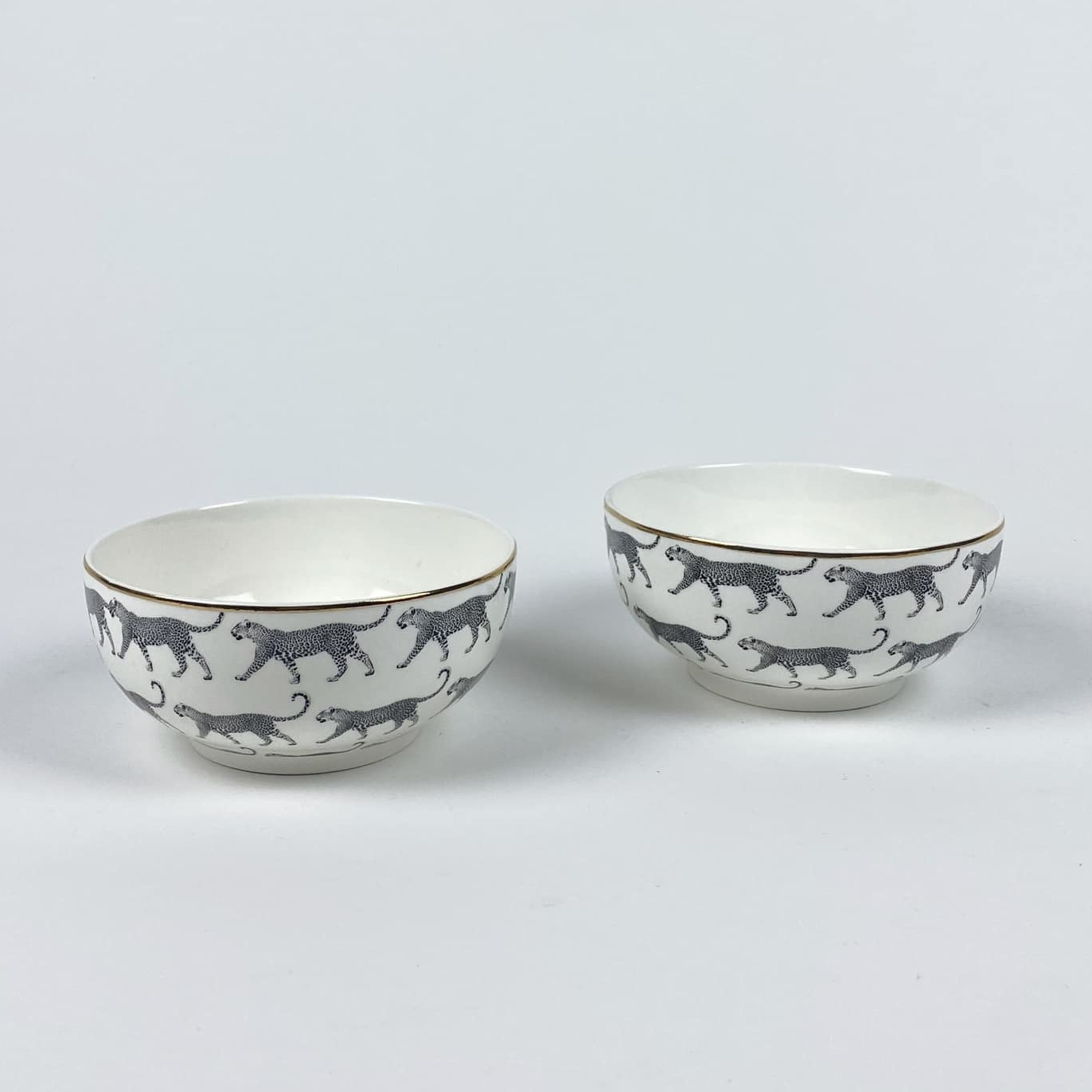 Миска-піала Леопард чб/золото PP-200