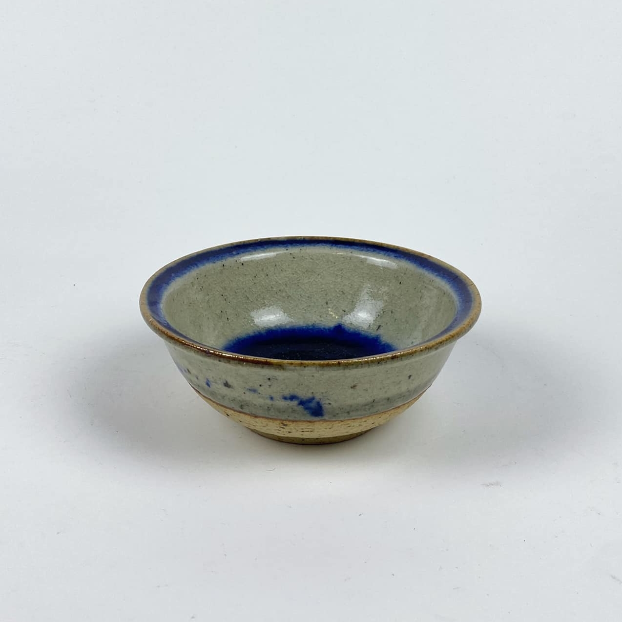 Миска-піала синьо-сіра кераміка етно PP-212