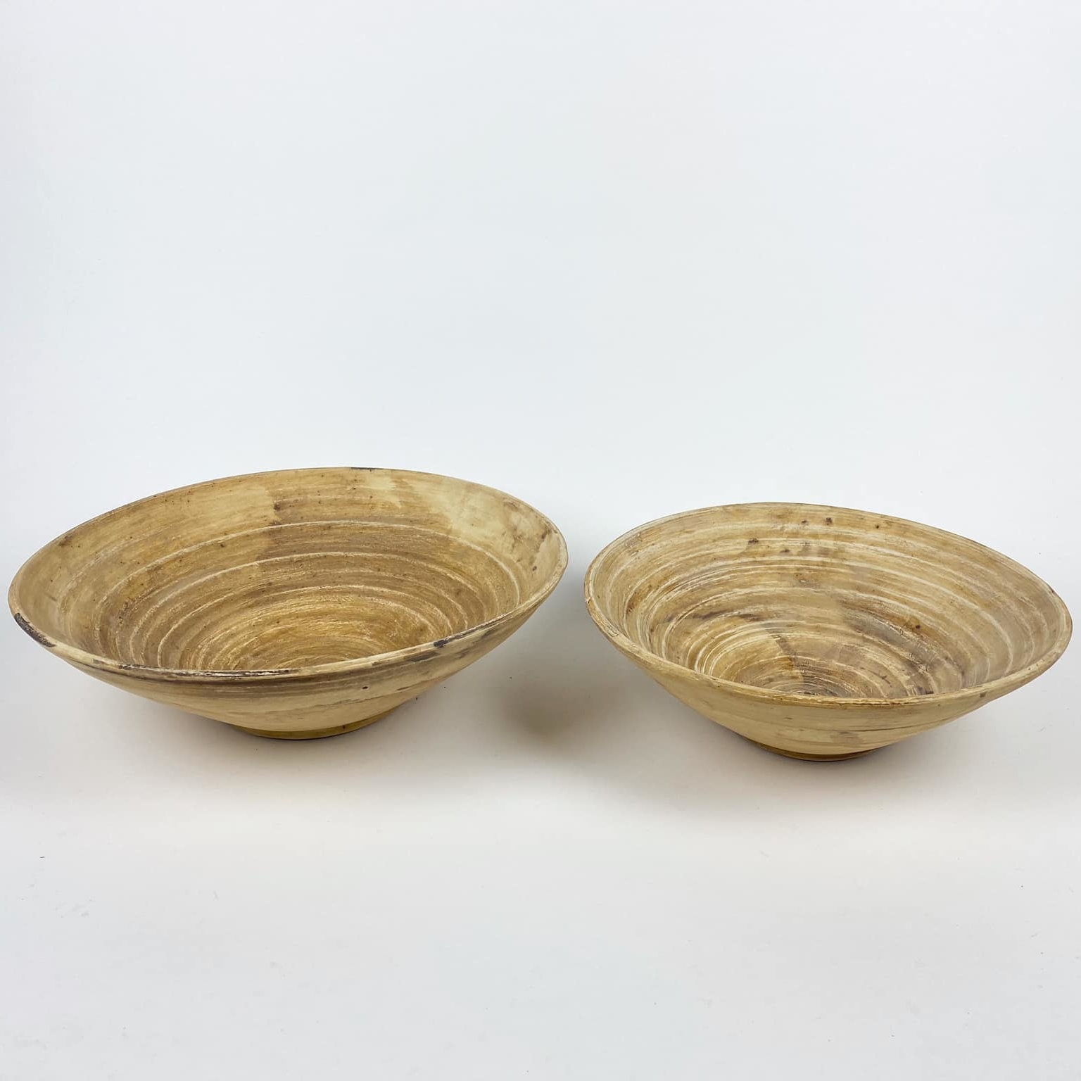 Миска світло-коричнева кераміка мат етно EN-098