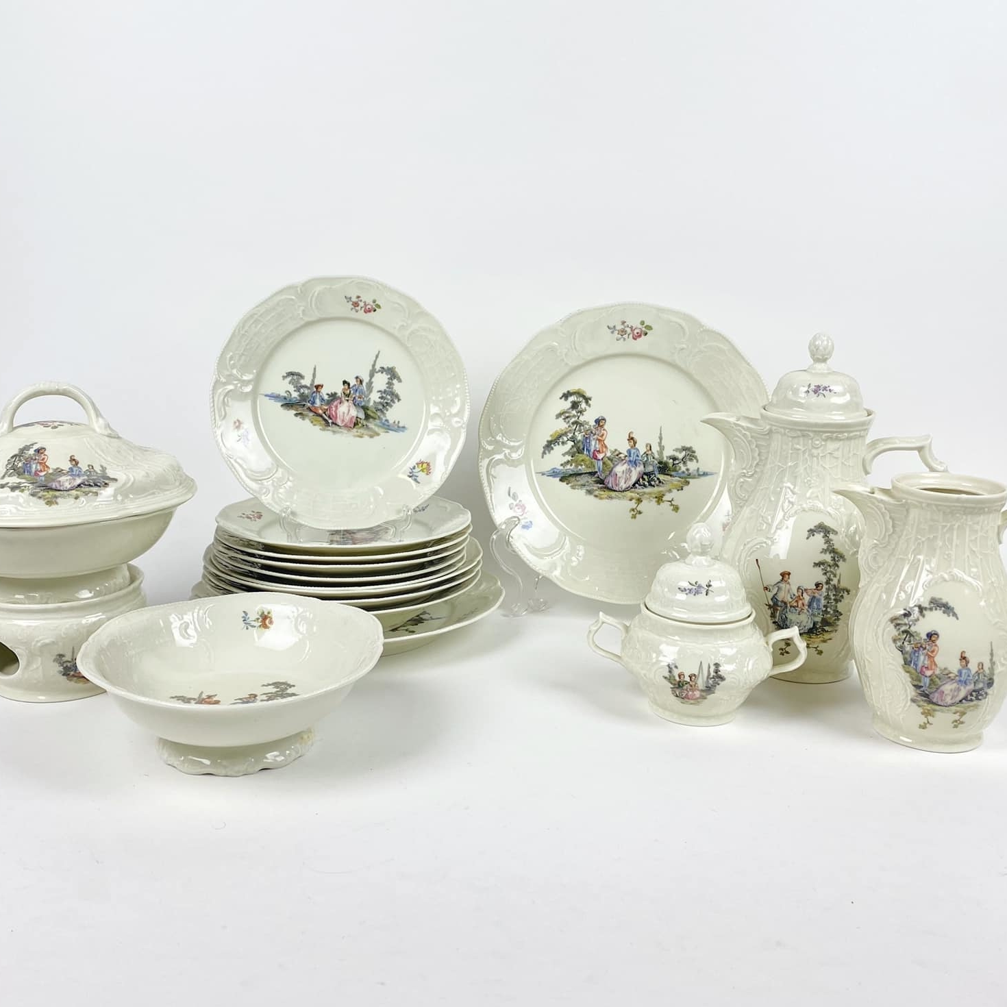 Посуд антикварний серія Пасторальні сюжети порцеляна PP-250