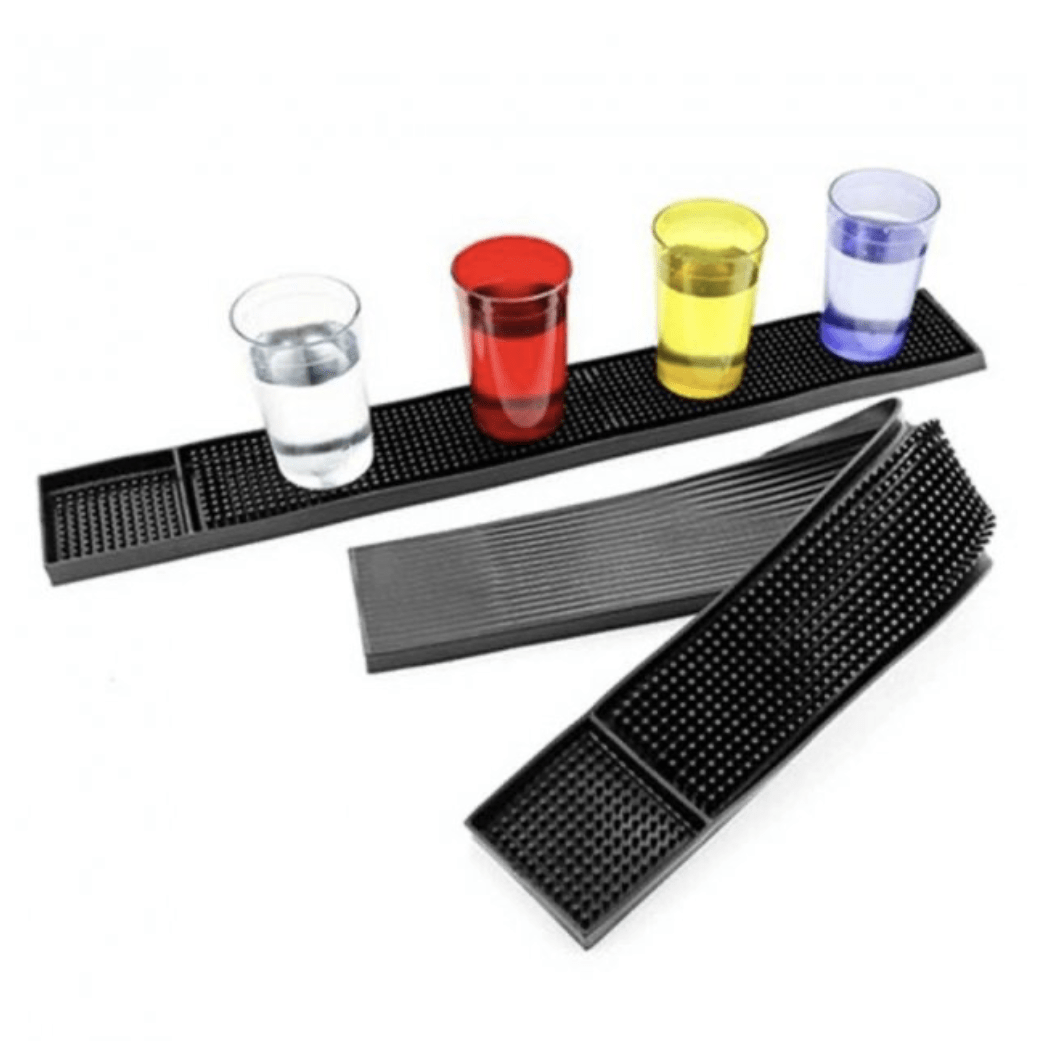 Килимок для бару чорний гума