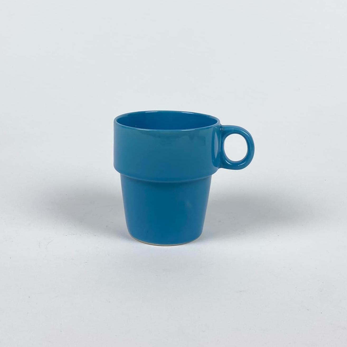 Чашка висока яскраво-блакитна кераміка TE-098