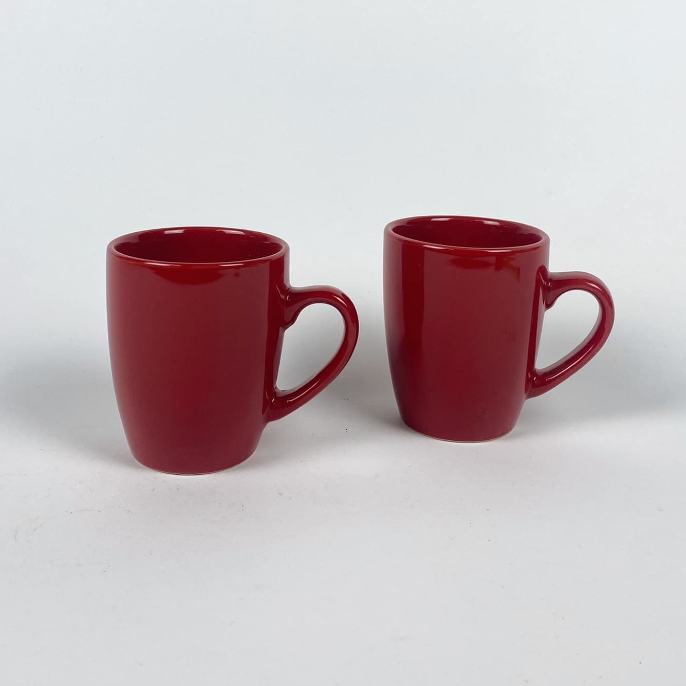 Чашка висока червона кераміка TE-107