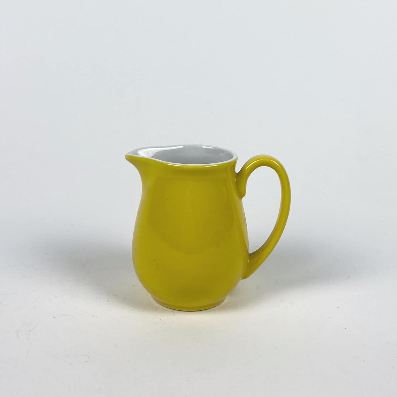 Глечик для вершків жовто-білий кераміка JU-089