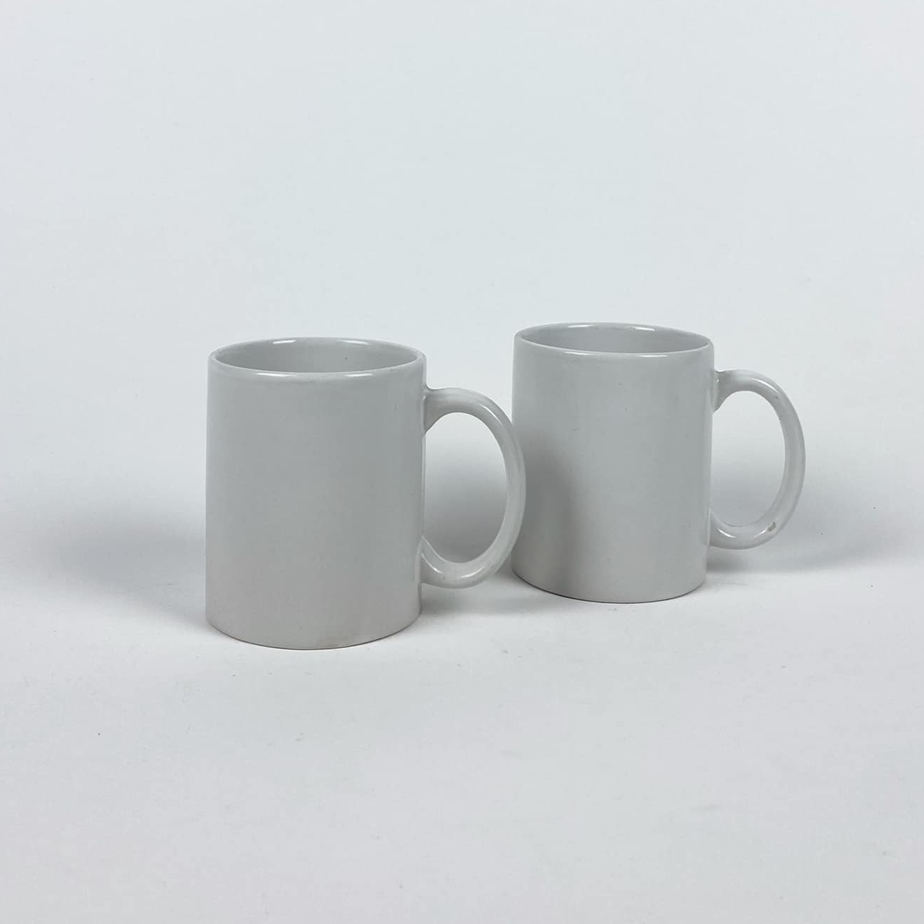 Чашка висока біла кераміка TE-140