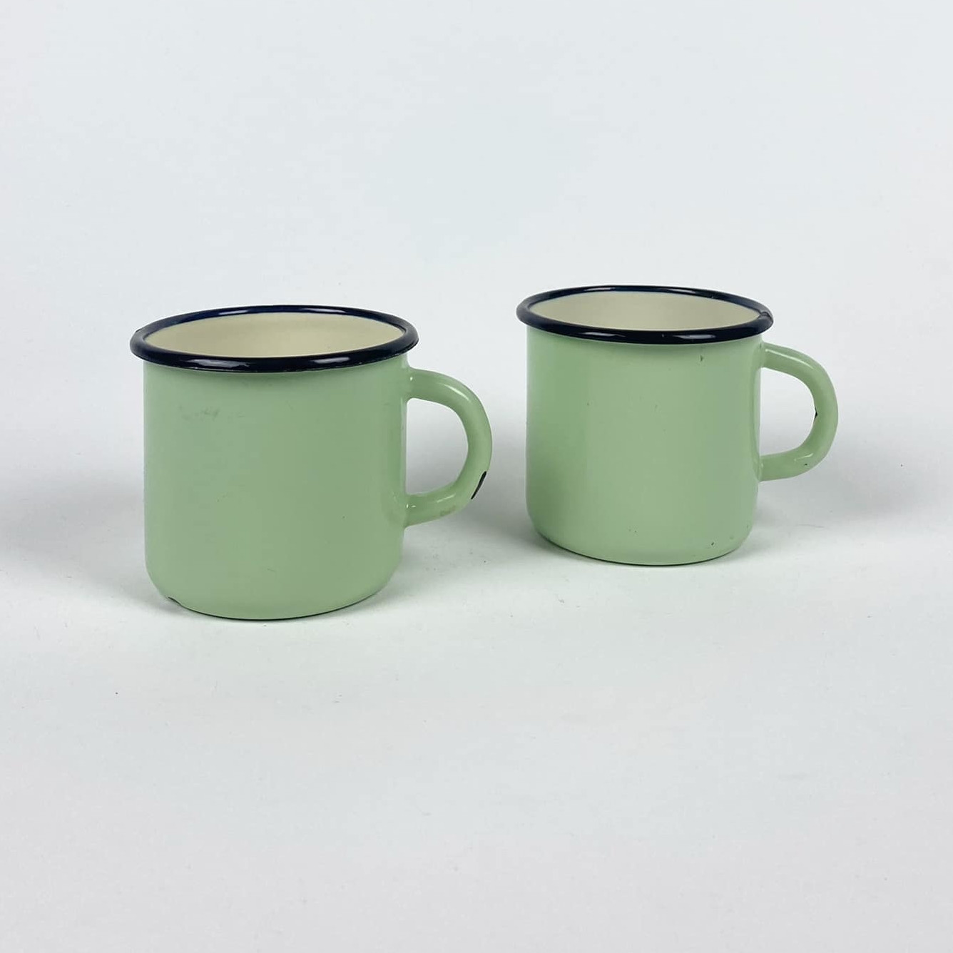 Чашка-кружка св-зелена метал/емаль TE-145