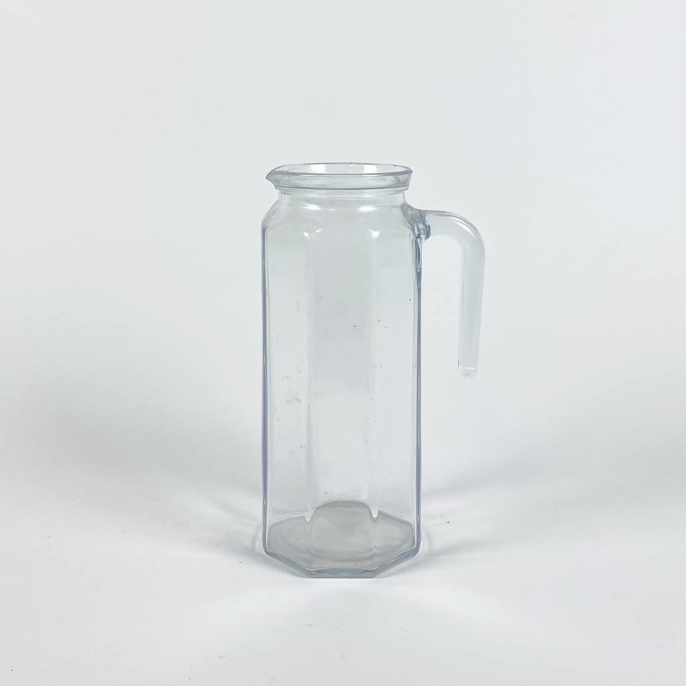 Глечик з гранями прозоре скло JU-097