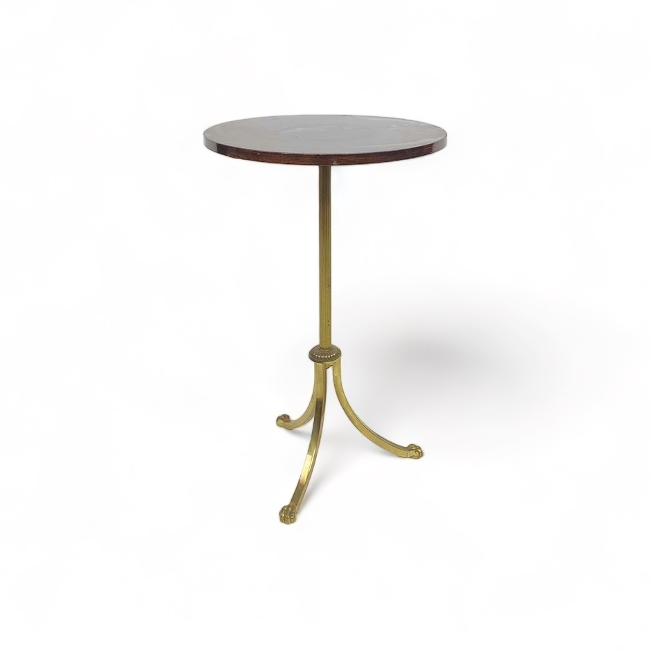 Столик-підставка круглий дерево/метал вінтаж TB-594