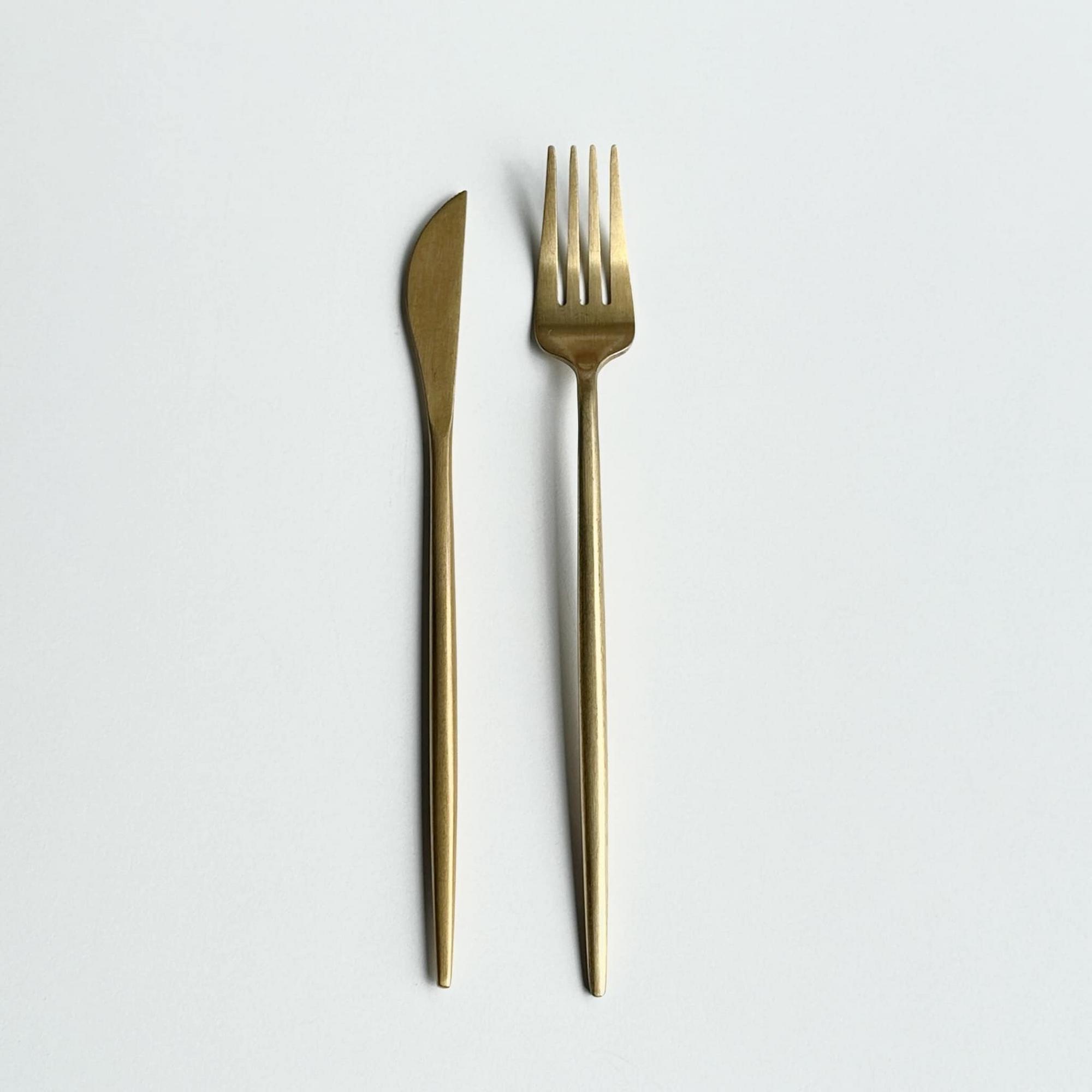 Столові прибори золото мат KL-023